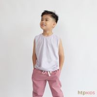 HTP Kids Muscle Tee 2 to 10 years old Unisex | Cotton Plain and Ultra Smooth Sleeveless