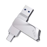 SSK 220MB/s USB C Flash Drive 128GB OTG TYPE C Flash Drive 256GB Original Flash Drive TYPE C 64GB USB Drive 1tb external hard drive
