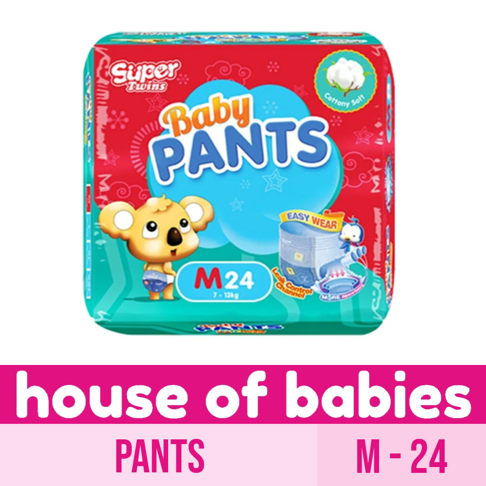 Super Twins Pants Baby Diaper Medium 24 - PANTS
