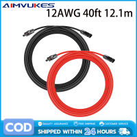 【24 hours delivery】1Pair Black & Red 20/30 Feet 10AWG Solar Panel Extension Cable Wire with MC4 Female and Male Connector