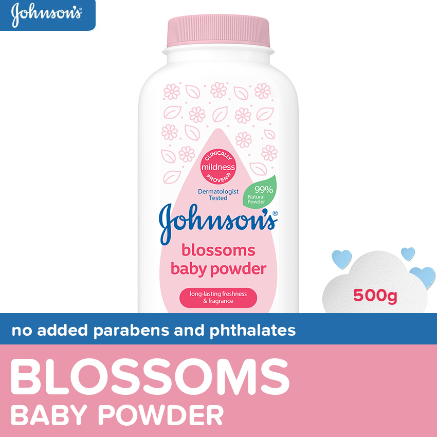 Johnsons Blossoms Baby Powder 500g - Baby Essentials Baby Care