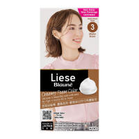Liese Blauné Creamy Foam Color (Mocha Brown) – DIY Gray Hair Dye Mess-Free Lasting Color