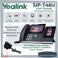 YEALINK IP Desk Phones SIP-T48U 16 Lines Advanced HD Voice Handset Colour Screen Speakerphone PoE Professional Calls