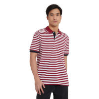 Cubic Mens Stripes  Polo Shirt Polo-shirt Collar Top Top for Men - CMS2322C