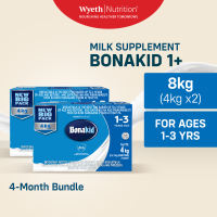 BONAKID 1+ Stage Three Milk Supplement Powder for Children 1-3 Years Old 8Kg (4kg x2)