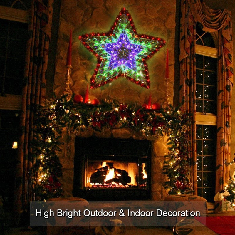 TIMSOT Christmas Lantern Parol with Led Lights Sunflower Design Christmas Tree Decoration Curtain Lights Decoration for Home
