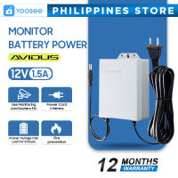 AVIDUS 12V 1.5A Uninterruptible Power Supply Mini UPS Battery Backup for WiFi Router Modem and Outdoor CCTV Security Camera 9 hours UPS Monitoring Power Outage Endurance Power Supply Outdoroor CCTV Built-in Battery Working System IP Camera Power Cord