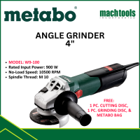 METABO ANGLE GRINDER 4″ - 900 WATTS - MADE IN GERMANY -WITH FREE METABO GRINDING DISC CUTTING DISC AND PORTFOLIO BAG