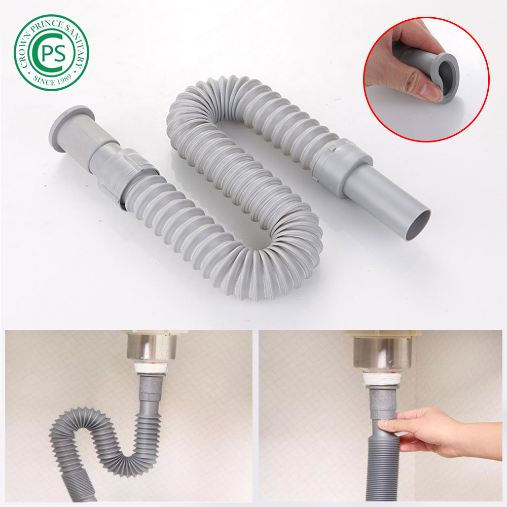 CPS Flexible Chrome Plated Basin Waste Tube Sink Waste Tube Better Than ...