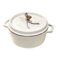 Zwilling Staub 2 ear coating 24cm. 4 colors multi-purpose pot non-stick pan cast iron pot soup pot