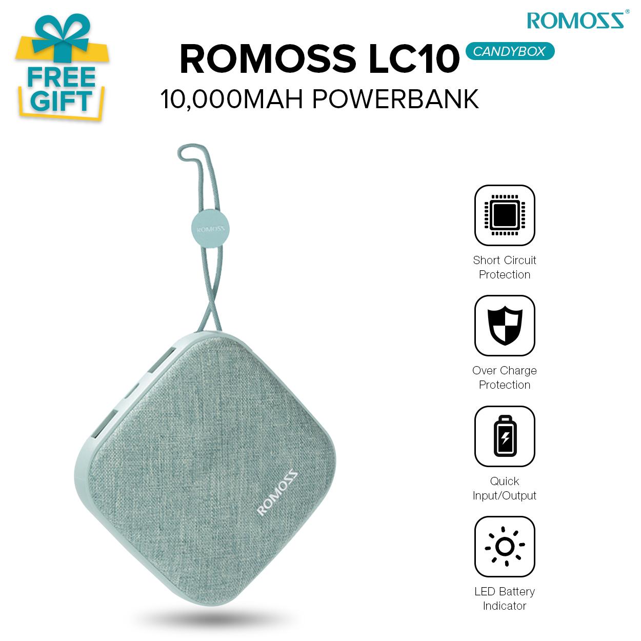 Romoss LC10 10000 mAh CandyBox Powerbank (Green)