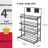 HOL Supermarket shelves fruit and vegetable rack with basket trays metal display rack convenience store