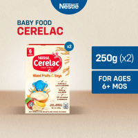 Cerelac Mixed Fruits & Soya Infant Cereals Baby Food 250g - Pack of 2