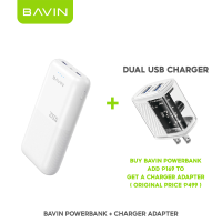 BAVIN PC091 20000mAh  / PC097 10000mAh Powerbank 2.1A Quick Charge Dual Input & USB Output Compatible for Smartphones