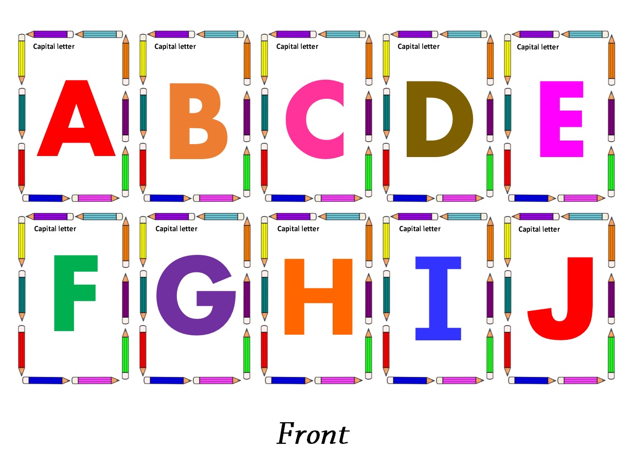 Laminated Flash cards Alphabet Letters 26 pcs. Laminated Flashcards review and price