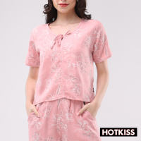 Hotkiss Ladies Embossed Print Woven 2 N 1 Blouse & Short HTT24-0045 [Terno for woman]