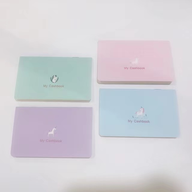 Unicorn Cash notebook Tracker （Bank Passbook）4 Color