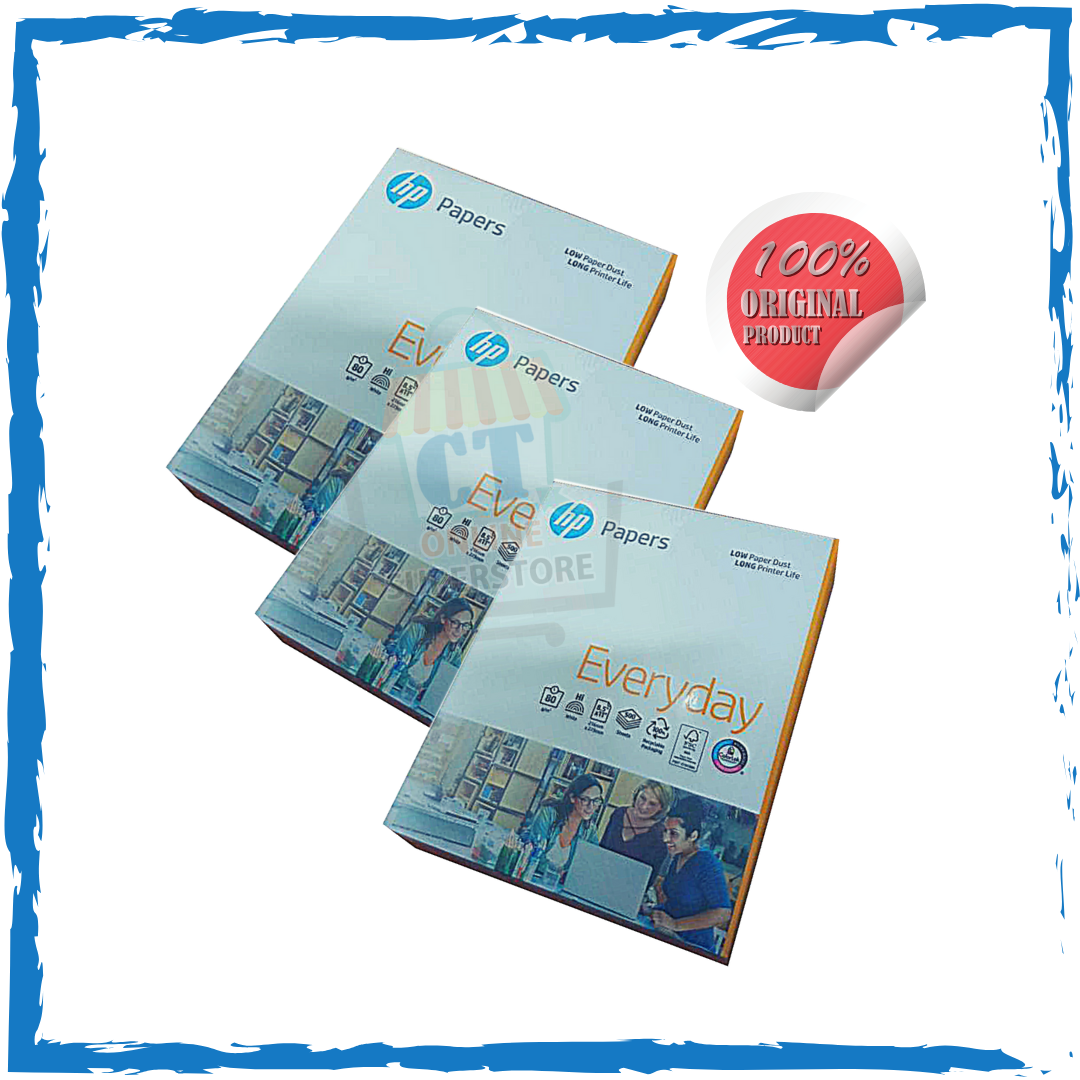 HP* Everyday Paper (80gsm thickness of paper) 500shts/ream