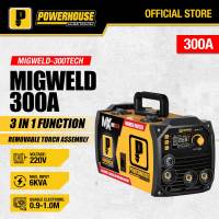 POWERHOUSE MIGWELD Inverter Welding Machine 300amp 300A Gasless MIG TIG MMA 3in1 Synergic IGBT ARC Digital Display PHWM