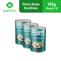 Ligo Sardines Gata Style 155g - Pack of 3