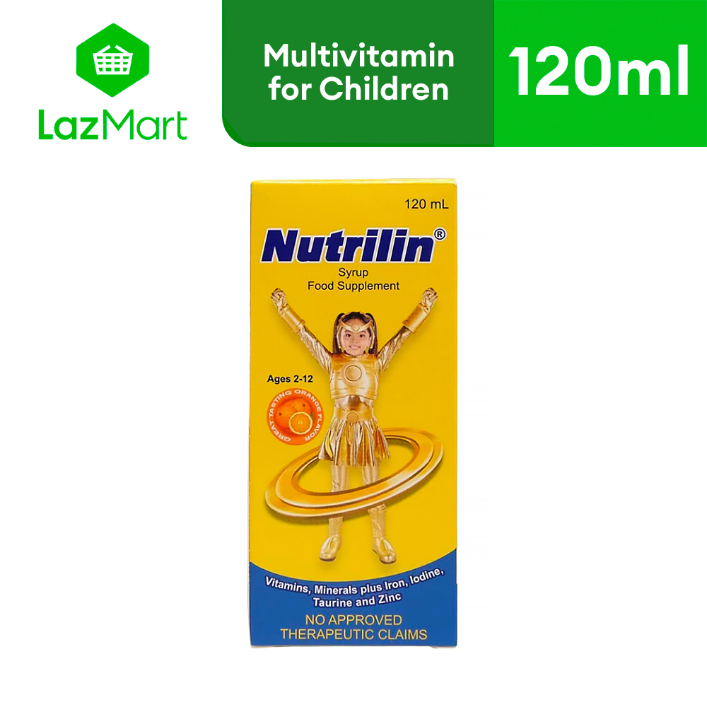 Nutrilin Syrup 120mL Multivitamin For Children For Overall Health