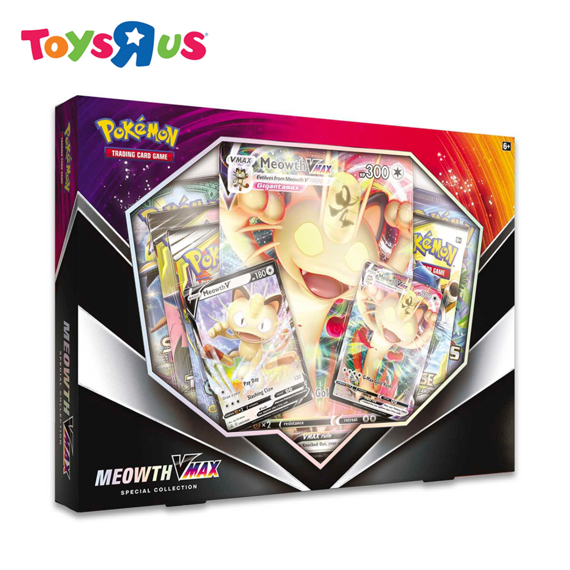 Trading Card Game Pok mon Meowth VMAX Special Collection Toys R Us