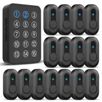 CallToU Wireless Caregiver Pager Call Button Nurse Call System 500Ft Range+LED Number Display for Elderly/Patient/Disabled at Home/Hospital/Clinic