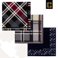 Armando Caruso 100% Cotton Prints and Patterns Handkerchief Collection 18″x18″ - Set of 3 pcs (26)
