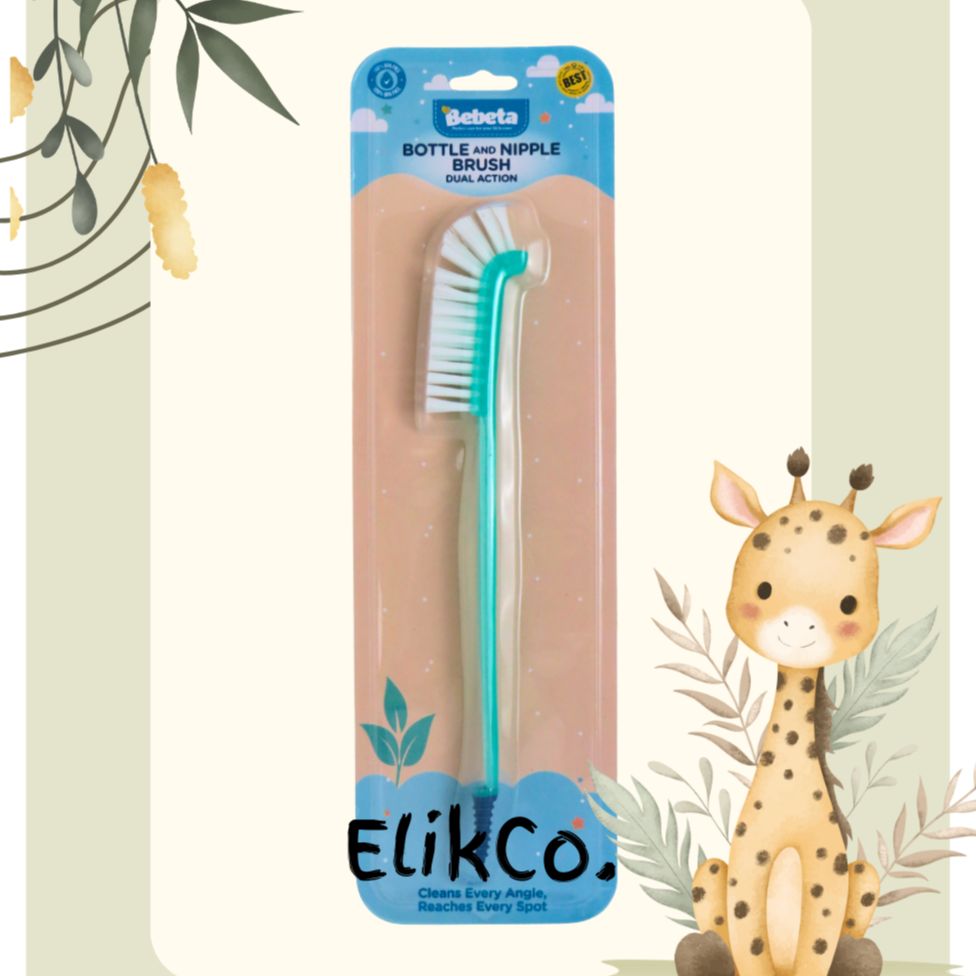 Bebeta Bottle & Nipple Brush Blue Gray Pink Violet