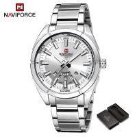 NAVIFORCE Watch for Men Fashion Casual Relo Quartz Wristwatch Waterproof 30M Stainless Steel Strap Luminous Date Wristwatch NF9038