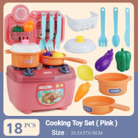 Little Buddy 18-Piece Mini Cooking Toy Set Kitchen Toy Set Childrens Pretend Play Toy Set Childrens Gifts