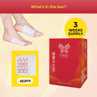 120pcs / 3 boxes- Itsuki Kenko Red - Kinoki Detox Foot Patches Natural Ginger Foot Pads 100 Pads Deep Cleansing Foot Pads for Stress Relief Better Sleep & Foot Care