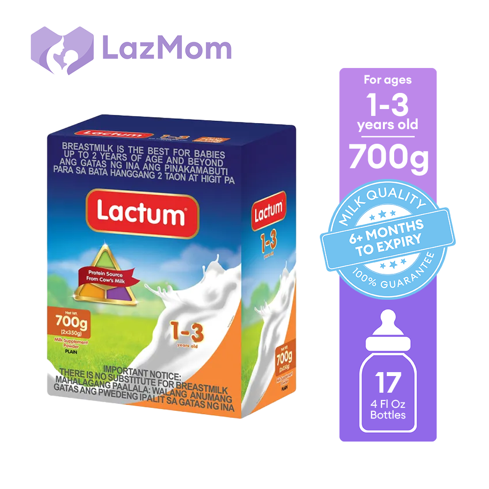 Lactum for 1-3 Years Old Plain 700g Milk Supplement Powder