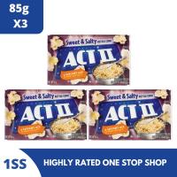 Act II Sweet & Salty Flavour Microwaveable Pop Corn 85g x 3