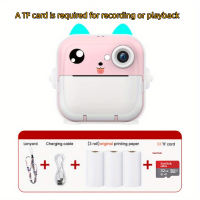 LIOTOG Q5 Mini Thermal Print Camera for Kids/Student with Lamp Take Photos Play Games Record Video Stickers A Variety Of Functions with Lanyard and Manual 1 Rolls Of Thermal Printer Paper Charging Line Plus 32GB Memory Card