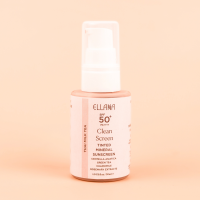 ELLANA Clean Screen SPF 50+ PA++++ Oil Control Tinted Mineral Sunscreen for Normal To Oily Skin