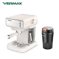 Vermax Coffee Maker 20Bar  Espresso Coffee Machine  Semi Automatic Coffee Grinder 1.2L Tank
