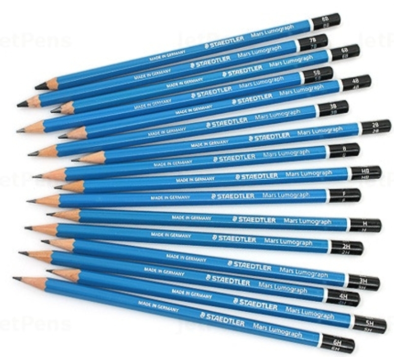 Staedtler Mars Lumograph pencil BLUE body