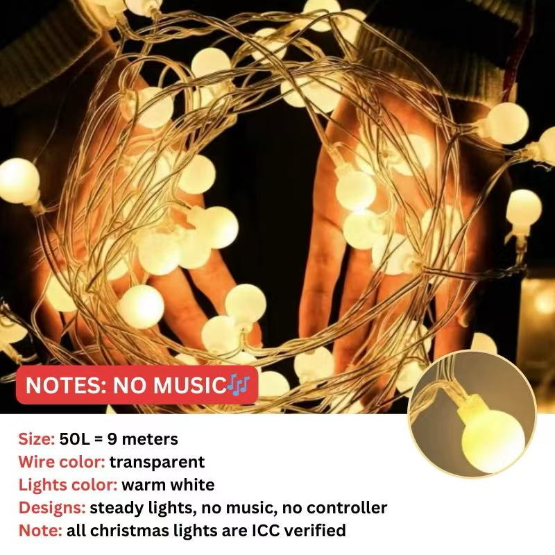 BINLU 10M LED String Lights Christmas Lights With MusicUSB Operated Christmas Lights With RemoteXmas Lights Outdoor Waterproof Christmas Light For Christmas Tree led lightFairy Lights Christmas Lights For PlantsLED Lights Strip LightChristmas Decor