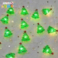 Happy Time Christmas Lights Decorations Set String Light Lantern Snowflake Star Santa Claus LED Strip Lighting Indoor Party Needs Fairy Lights Home Decor Xmass Lights Curtain Style