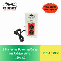 Panther PPD 1000 3-5 mins Power on Delay 10 Amp Maximum Load Philippine Made Appliance Protector Heavy Duty for Appliances like Refrigerators Lifetime Service Warranty