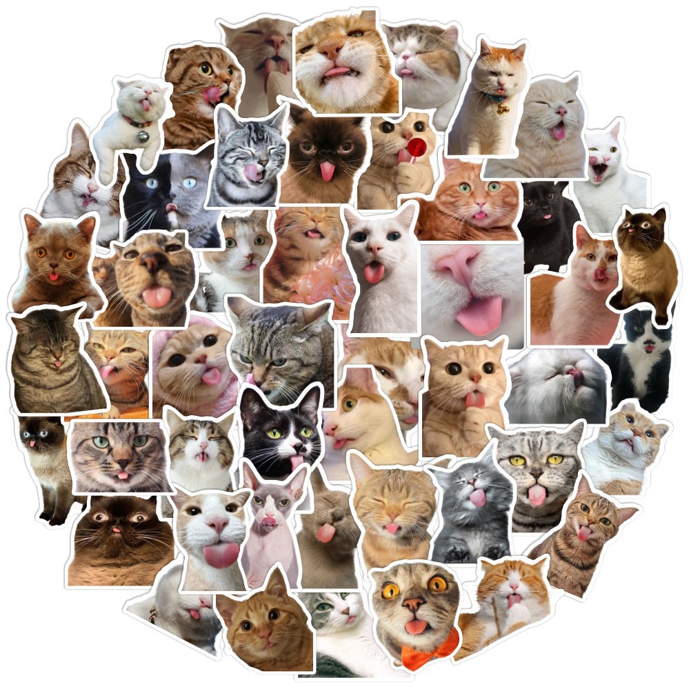 60Pcs/Set Kawaii Kittens Series cute Cats Pets Stickers DIY Fashion Waterproof Decals Doodle Sticker