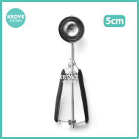 Ice Cream Cookie Dough Scooper w/ Quick Release Handle 304 Stainless Steel Scooper for Sorbets Frozen Yogurts Scoops