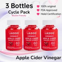 ASGG Apple Cider Vinegar Gummies ACV Supports Debloat & Weight Loss Apple cider vinegar gummy 1 Bottle 60 Gummies