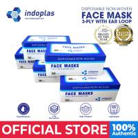 Indoplas Disposable Face Mask 3-Ply with Earloop 5 boxes (250 pcs)