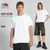 Fruit of the Loom Heavy Premium T-Shirt for Men & Women 100% Cotton Mens T-shirts Basic Plain Boxy Tee Casual Tops
