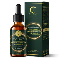 GPGP Greenpeople Organic Lymphatic Drainage Liquid Drops 8 in 1 with Echinacea  for Immune Lymph System Support Cleanse & Detox Liver Health - 30ML