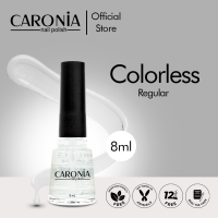 Caronia Nail Polish in COLORLESS 12-FREE non toxic Vegan Cruelty-Free 8ml