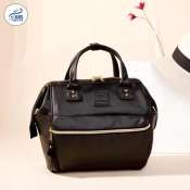 Anellostyle 0793 PU Leather X Nylon 3 Way Shoulder Bag