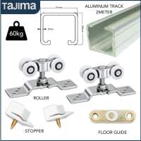 Tajima Heavy Duty Nylon Hanger Roller and 2-meter Door Track for Sliding Wooden Door